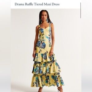 Abercrombie Ruffle Tiered Maxi Dress